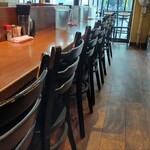 ラーメンつけ麺　笑福 - カウンター席②