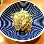 焼酎と手しごと料理の店　まさや - 2024蟹雲丹ほうれん草の辛子マヨネーズ和え