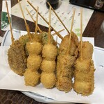 一心 - 串揚げ　盛合せ