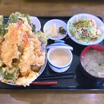 和食 すずき - 天丼定食￥1,000　2024.10.26