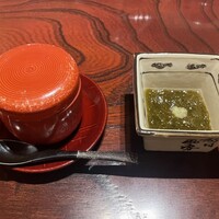鮨 大嶋 - 最初に茶碗蒸しともずく酢