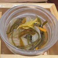 鮨 大嶋 - 貝ひも入った松前漬