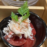 鮨 大嶋 - 蟹とトマトのサラダ