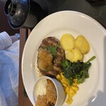 デニーズ - 神さんは牡蠣フライ付き！一つもらいました！