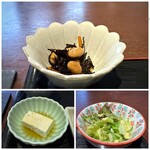 串揚げ いんぐ - ＊アラメと大豆の煮物 ＊奴 ＊サラダ　　など。