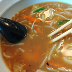 麺カフェ ひまわり - スープがまた旨い