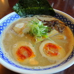 一世風靡 - 2014年5月6日(火・振休)　こってりらーめん(750円)＋煮たまご(50円)