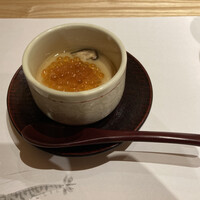 銀座 すし傳 - 突出し いくら載せ茶碗蒸し