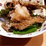 焼酎と手しごと料理の店　まさや - 稚鮎唐揚げ