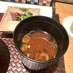 天麩羅 巽 - 赤だしとお新香