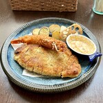 バルバルキッチンアメリ - ランチ：豚ロースの香草パン粉焼き
      　　　　　　　　　　＆ 有頭海老フライ(¥1,400)