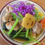 洋食Mogu - 料理写真:塩チキン青菜のアップ