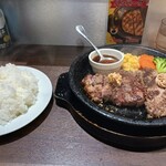 いきなりステーキ - ワイルドコンポ、ご飯大盛り
