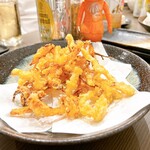 手打ちうどん 大蔵 - さきいかの天ぷら