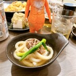 手打ちうどん 大蔵 - 肉うどんのおすそ分け(*´ｪ`*)