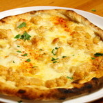 Potato menta pizza