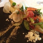 レストラン マノワ - ホワイトアスパラとホタテのマリネ´д` 