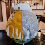 京氷ゆきみ庵 - 黒ごまパンプキン(横から)