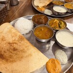 TOKYO BHAVAN - マサラドーサランチ1,450円　ライスはおかわりできます