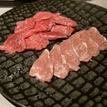 焼肉×創作びすとろ 笑進笑明 - 切り落としと瑞穂のいも豚フィレ