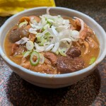 やきとり 三平 - 味噌もつ煮