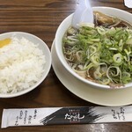 たかばしラーメン 亀岡店 - ネギ増量