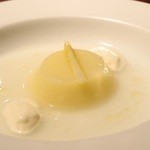 オステリア・オリエーラ - Apr, 2014 ホワイトアスパラガスのビアンコマンジャーレ