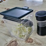とんかつ専門店 あげもん - ソースに混ぜるべきネギです！これが旨いのです。