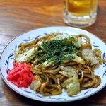 まことや - 太麺やきそば（並）￥350緑と赤のコントラストがいいねぇ♪