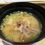 倉敷アイビースクエア - 【3日目朝】豚汁も具たくさんでした