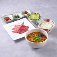 カルビ麺と焼肉御膳(5枚)セット