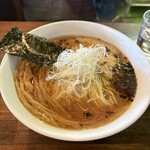 自家製麺 カミカゼ - 醤油焦がしネギラーメン（大）
