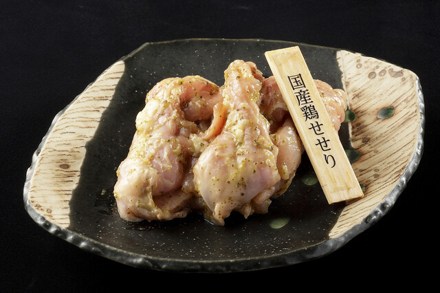 国産鶏せせりバジル