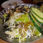 キンキン麦酒とプリっと小腸 近江牛畜産あさひ - 