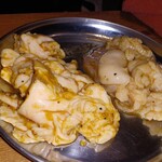 キンキン麦酒とプリっと小腸 近江牛畜産あさひ 山科駅前店 - 