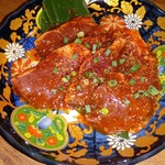 キンキン麦酒とプリっと小腸 近江牛畜産あさひ - 