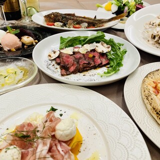 季節野菜をふんだんに使用した飲み放題付きコース◆女子会にも◎