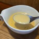 キッチン ブルー グローブ - ホットのコーンスープ、夏のアマトリチャーナ以来