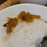 キッチン ブルー グローブ - 福神漬けをシフト