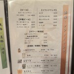 地魚料理・鮨 佐々木 - ドリンクメニュー１