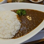 キッチン ブルー グローブ - 牛挽肉と茸の薬膳カレーのアップ