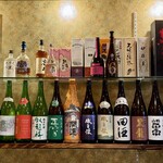 地魚料理・鮨 佐々木 - 豊富な酒