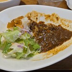 キッチン ブルー グローブ - ワンプレート、カレールーが余りそう