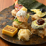 天ぷらバル 天むす 銀座 たけぞう - ランチタイム　天むすセット4個