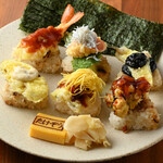 天ぷらバル 天むす 銀座 たけぞう - ランチタイム天むすセット6個