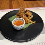 天ぷらバル 天むす 銀座 たけぞう - ソフトシェルクラブ