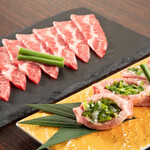 焼肉 天道 - 特選ネギ包みタン、極上ササミ