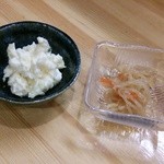 日だまり - お通しポテトサラダと切り干し大根