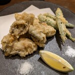 酒菜 山もと山もと - 牡蠣天ぷら