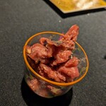 リストランテ･ヒロ  - デザートのイチジクのシャーベット